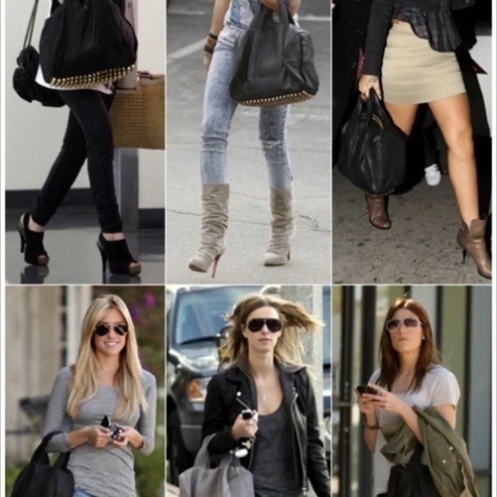 Authentic Alexander Wang Rocco Duffle Bag Black EUC Celebrity Favorite - Picture 6 of 16